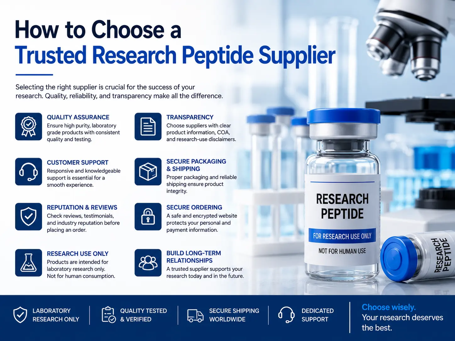 How to Choose a Trusted Research Peptide Supplier